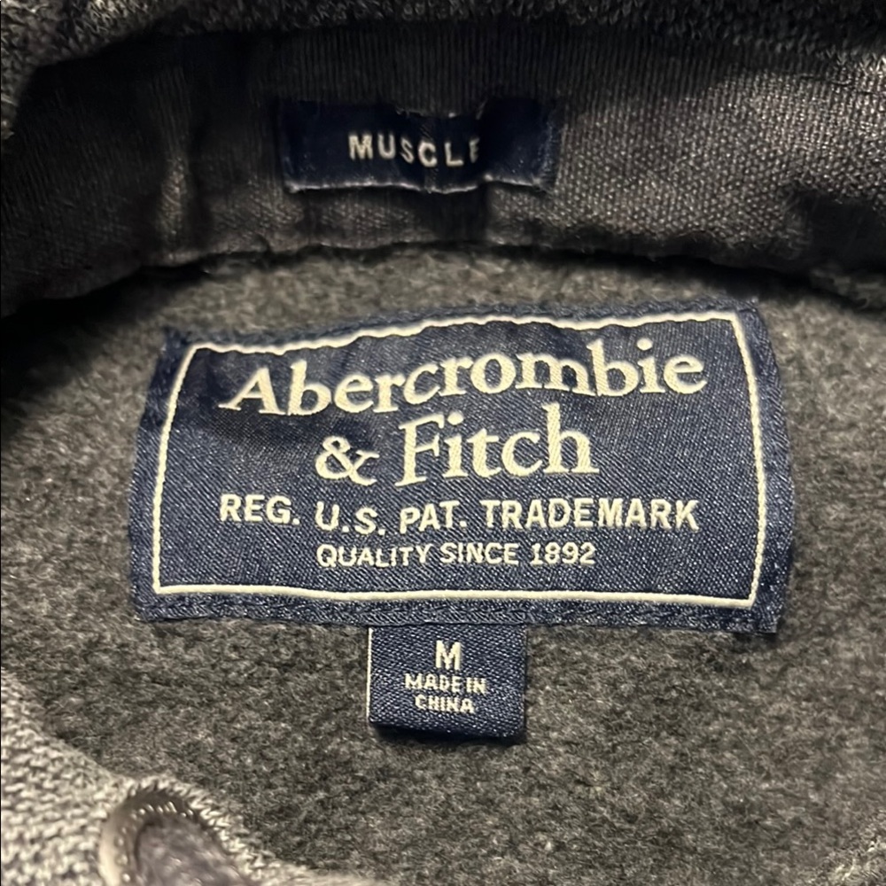 Abercrombie & Fitch Gray Sweatshirt Hoodie - Picture 2 of 4